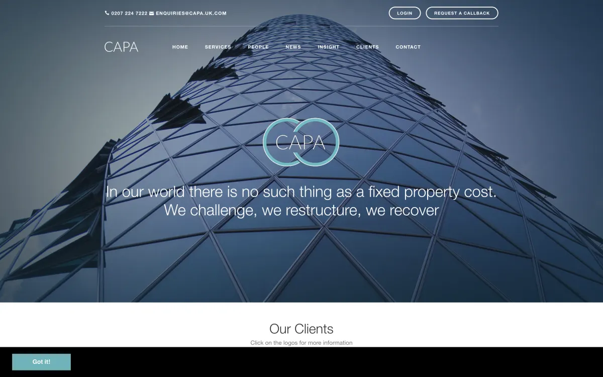 CAPA website