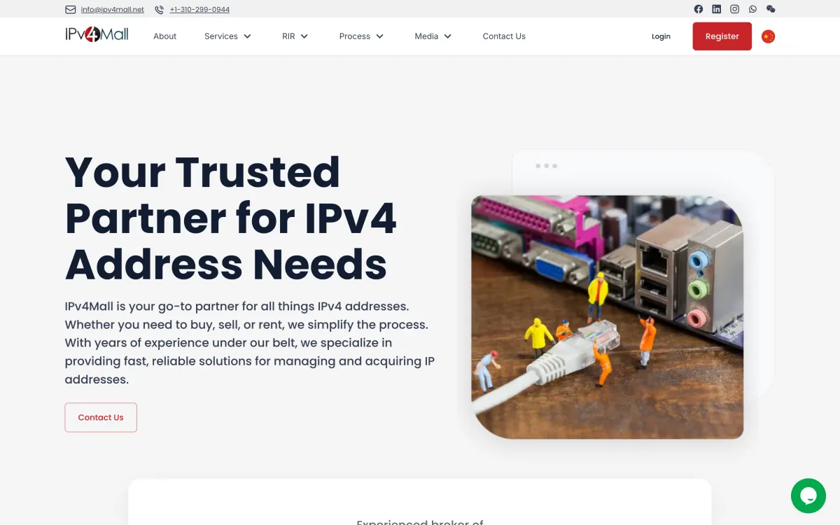 IPv4Mall website