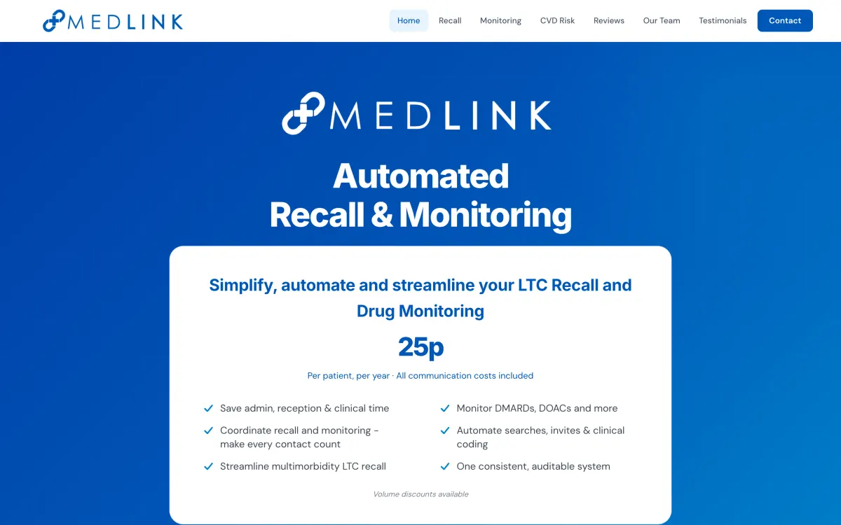 MedLink website