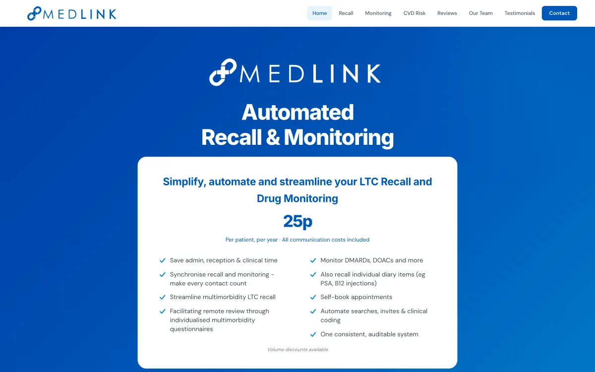 MedLink website