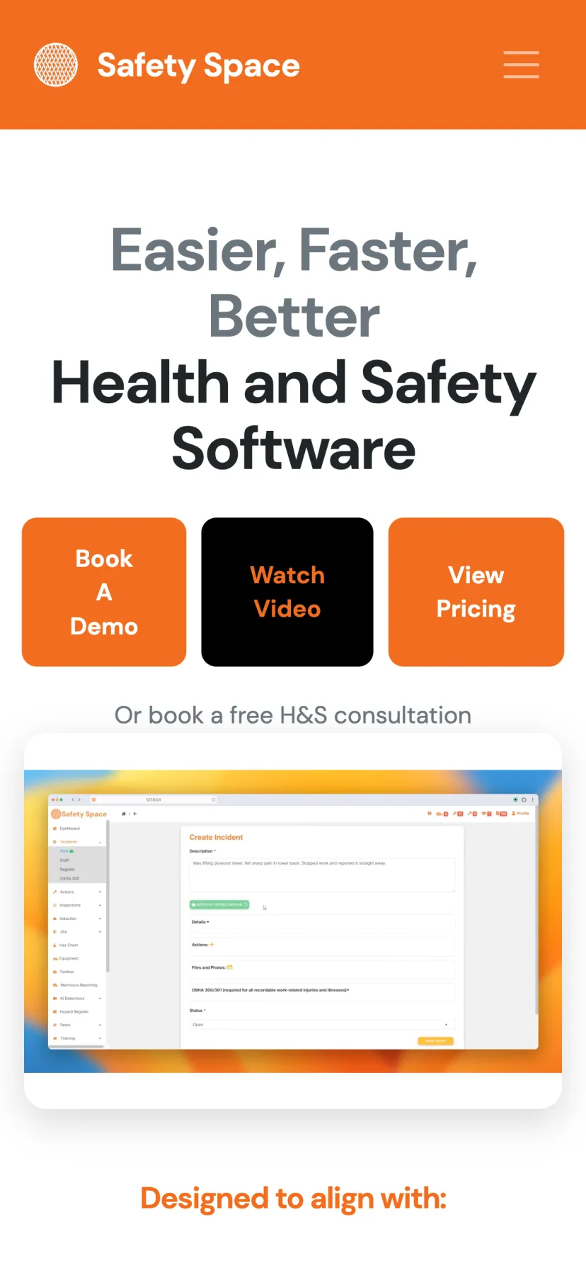 Safety Space on mobile