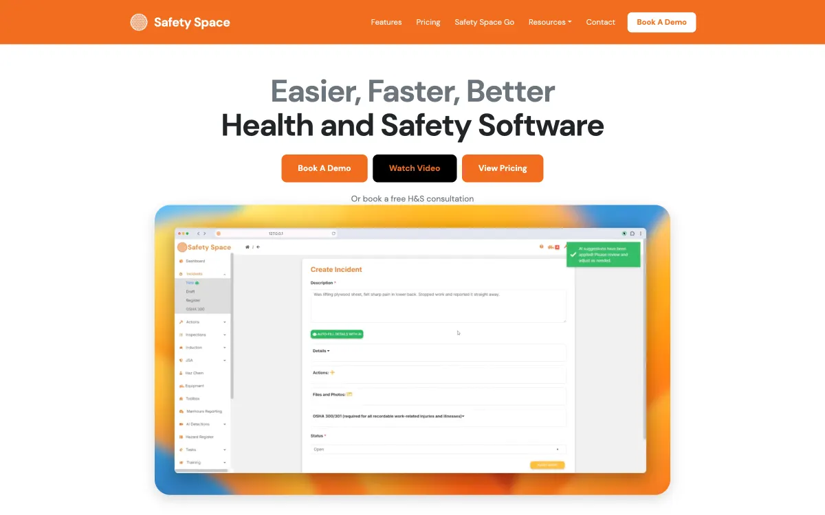 Safety Space website