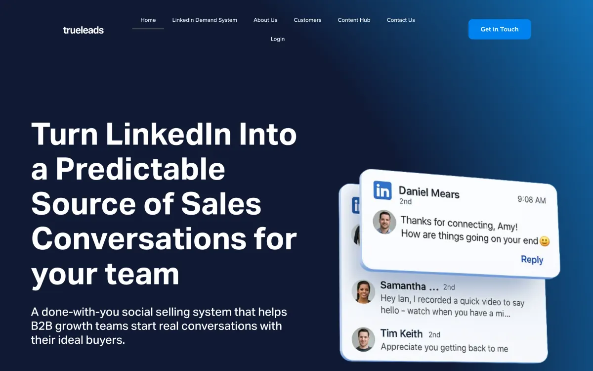 TrueLeads website