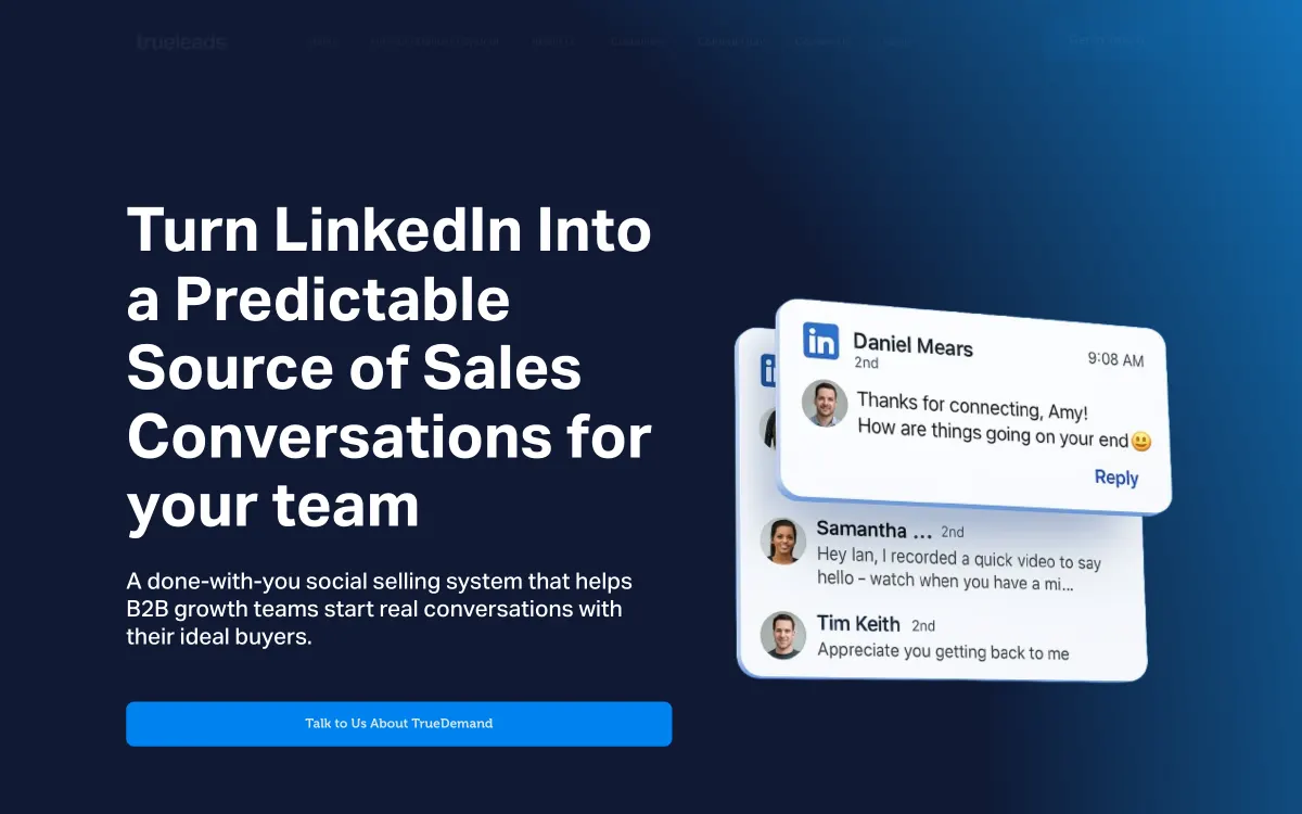 TrueLeads website